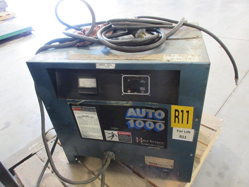 Clark NPR20 Electric Standing Reach Forklift with Auto 1000 24VCharger, 4000 LB Load Capacity- Auction Item