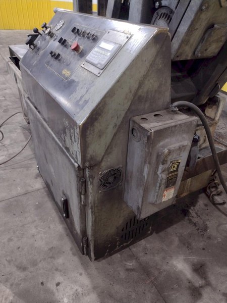 16" x 16" HYD-MECH MODEL #M-16A AUTOMATIC HORIZONTAL BANDSAW WITH POWER MITRE SWIVEL: STOCK #23419