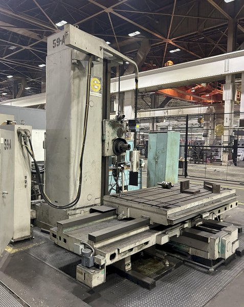 5&quot; GIDDINGS &amp; LEWIS HORIZONTAL TABLE TYPE BORING MILL: STOCK #23769