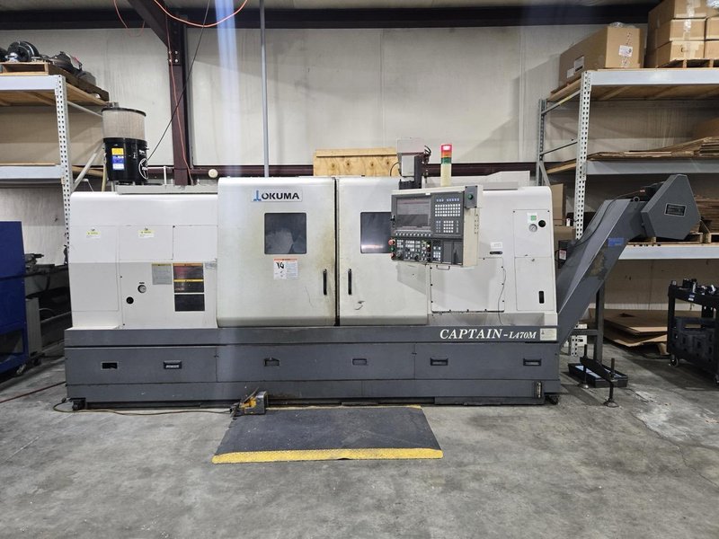 Okuma Captain L470M/1250 CNC Lathe, 2007 – Live Tooling, C- Axis