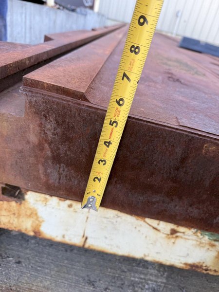 63&quot; X 240&quot; X 6&quot; T-SLOTTED FLOOR PLATE. STOCK # 1002825