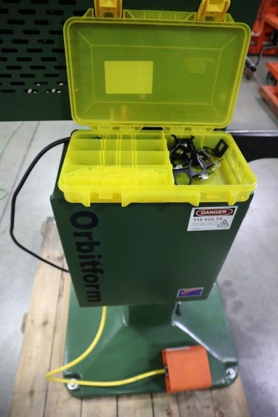 Milford Orbitform #305 Riveter, Feeed Bowl and Track, Tooling, Remote Trip- Auction Item