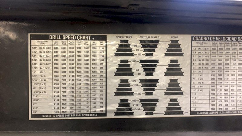 1 - PREOWNED DELTA 14&quot; DRILL PRESS, MODEL #: 14-070, S/N: W9743