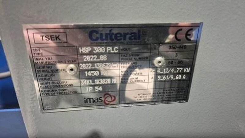 CUTERAL HSP 300 INDUSTRIAL BAND SAW