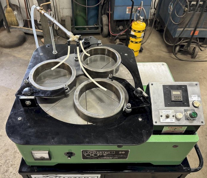 20" Lapmaster Lapping Machine No. 20G, (3) Rings, Open Face, Bench Model