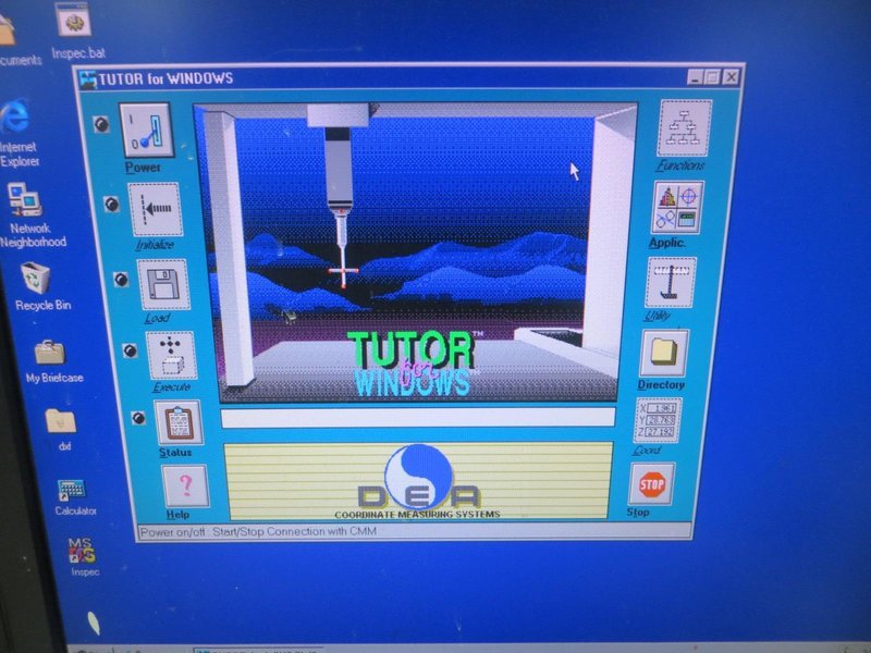 Dea Mistral 100705002 Slant Bride Coordinate Measuring Machine, Tutors for Windows Software, Renishaw MIP Probe- Auction Item