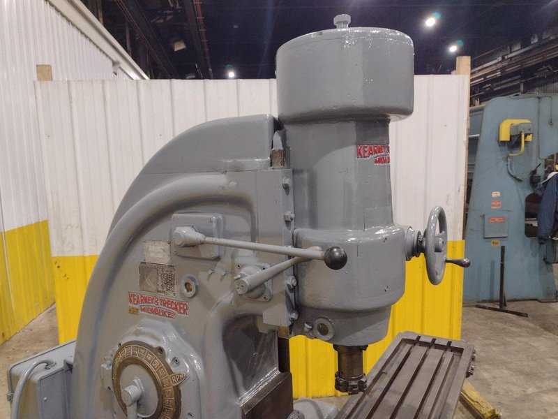 #3 KEARNEY &amp; TRECKER MILWAUKEE MODEL #3 VERTICAL MILLING MACHINE 64" x 13" x 10 HP: YOBRO #24458