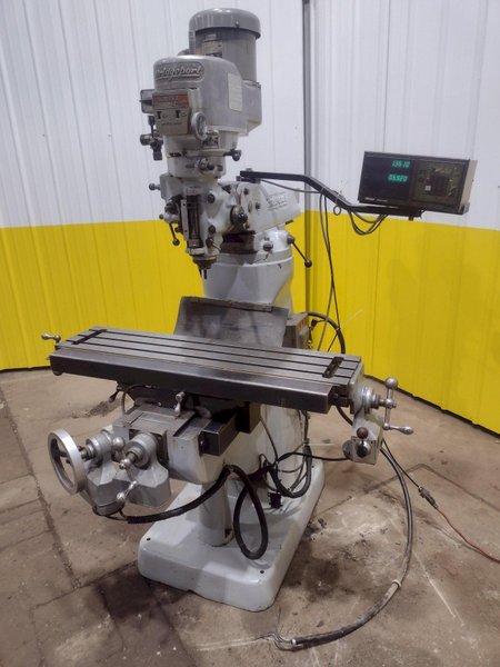 2 HP BRIDGEPORT SERIES 1 VARIABLE SPEED RAM STYLE KNEE MILL : STOCK #19924