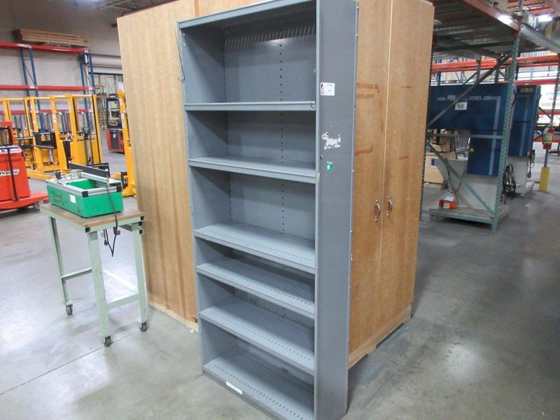 Metal Shelf Unit with 6 Adjustable Shelves- Auction Item