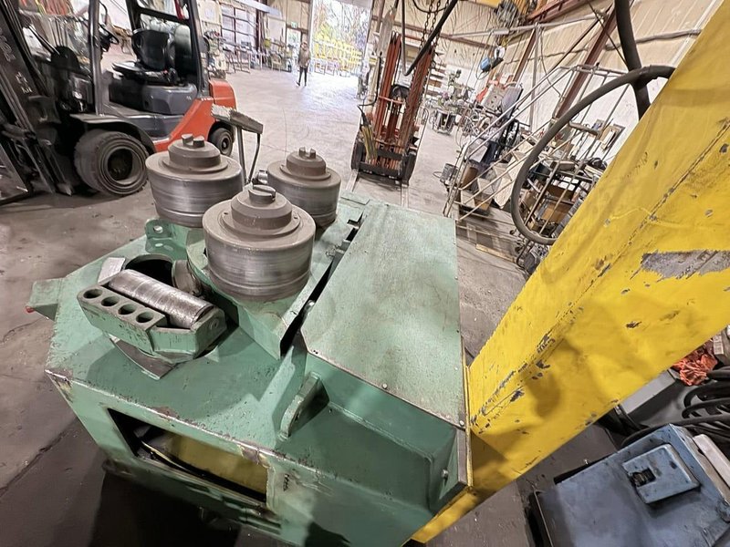 5″ X 5″ X 1/2″, ROUNDO R5s HYDRAULIC ANGLE ROLLS, Tooling &amp; Jib Crane Included