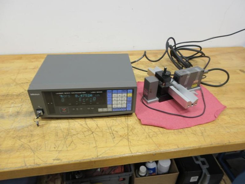 Mitutoyo Laser Scan Micrometer with Measuring LSM-501 and Display Unit LSM-6000- Auction Item