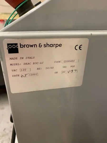 2001 BROWN AND SHARPE Global Status 12.22.10 | Coordinate Measuring Machines