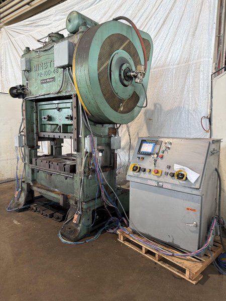 100 TON MINSTER P2-100-48 PIECE MAKER STRAIGHT SIDE HIGH SPEED PRESS. STOCK # 1004725