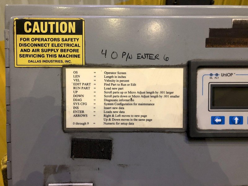 24" X .070" Dallas Model DRFE-324 PROGRAMMABLE SERVO PRESS FEEDER: STOCK 16272