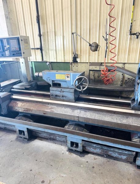 29.5" X 157" DAINICHI DL75X400 CNC FLATBED WITH FANUC CONTROL. STOCK # 0873926