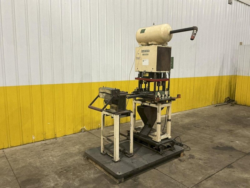 12 TON PNEUPOWR AIRAM MODEL #4P12 PNEUMATIC PRESS 3” STROKE: YOBRO #24856