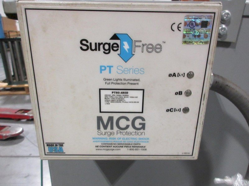 Fargo Electric 3 Phase Step Down Transformer, with MGC Surge Protection- Auction Item