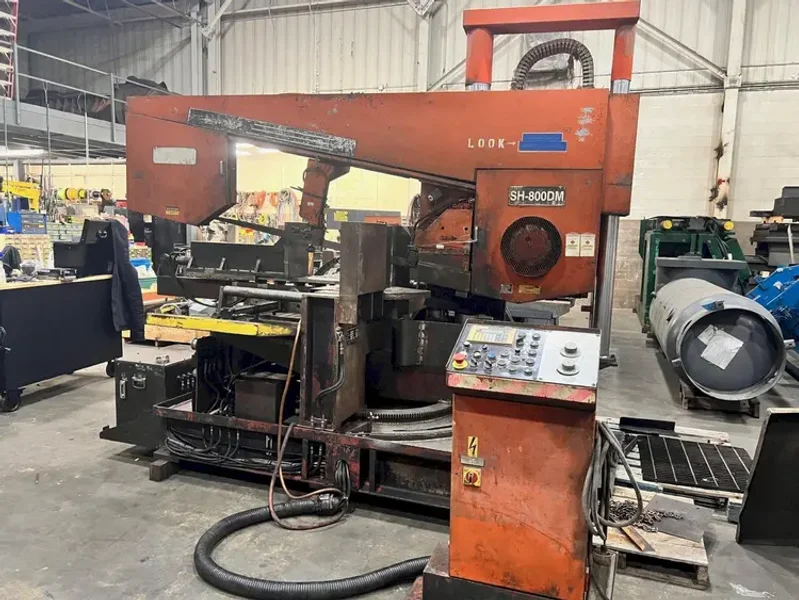 USED COSEN 16" X 31" SEMI-AUTOMATIC DUAL COLUMN DOUBLE MITERING BANDSAW MODEL SH-800DM, Year: 2006