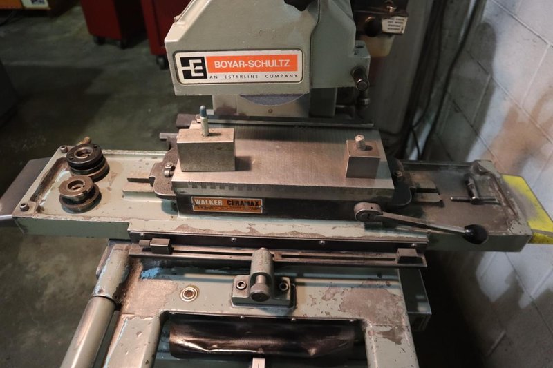 Boyar Schultz Challenger H612 with Walker Ceramax 6&quot; x 12&quot; Permanent Magnetic Chuck, Cabinet Base- Auction Item