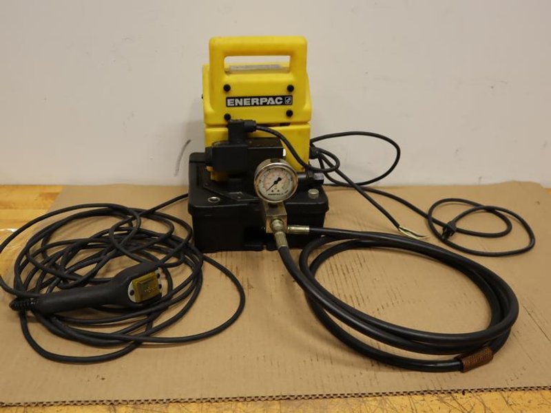 Enerpac PUD1300B, Two Speed, Economy Electric Hydraulic Pump, 3/2 Solenoid Valve, 115V, For use with Single-Acting Cylinders- Auction Item