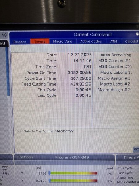 Haas TM-3P CNC Mill, 2017 – Low Hours, Chip Auger, Coolant System, IPS