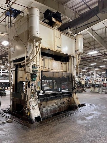 600 ton Minster E2-600-120-54 Hevi-Stamper Press, New 1992