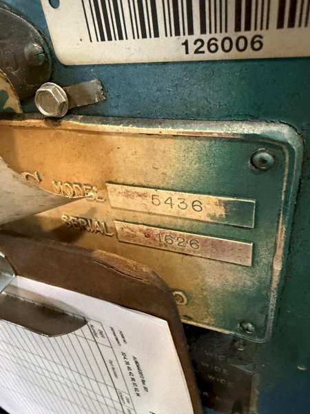 500 TON VERSON S2-500-108-60T STRAIGHT SIDE DOUBLE CRANK PRESS. STOCK # 0329626