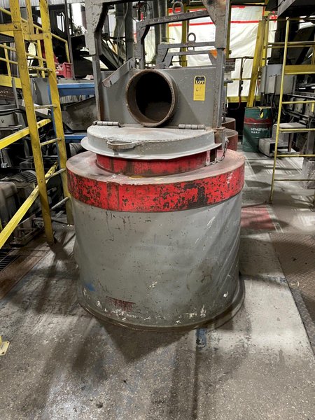 7- available furnace charge buckets with bails and covers priced each