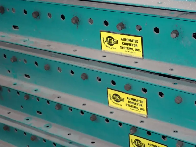 AUTOMATED CONVEYOR SYSTEMS 31" x 120" ROLLER CONVEYOR W/BALL TRANSFER CONVEYOR