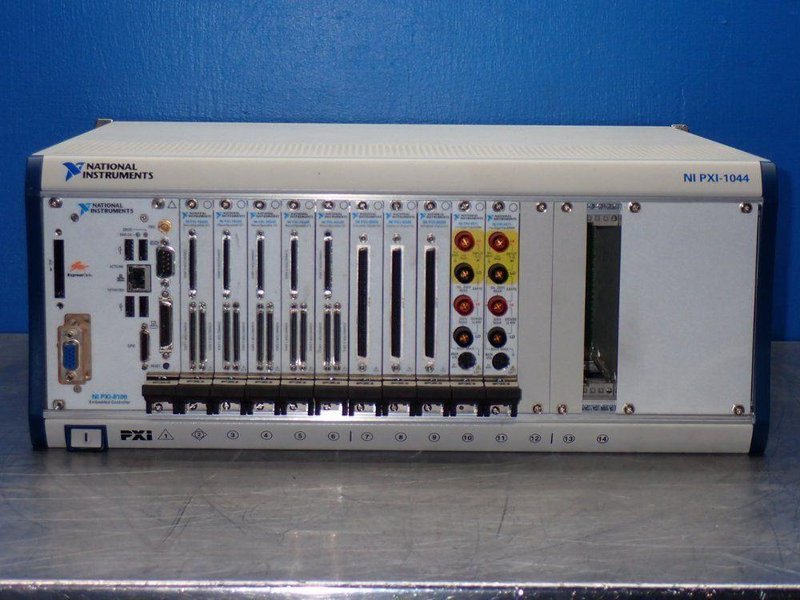 NATIONAL INSTRUMENTS 14-SLOT CHASSIS W/NI PXI-8106 CONTROLLER &amp; I/O MODULES  -  NI PXI-1044
