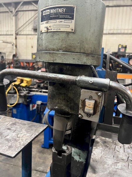 USED WHITNEY 70 TON PORTABLE HYDRAULIC WEB PUNCH MODEL 771, Stock# 11133