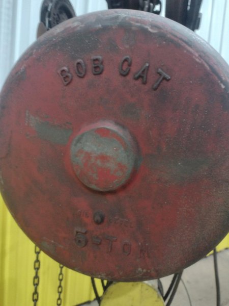 5 TON 10,000 LBS BOBCAT POWER CABLE HOIST WITH TROLLEY: STOCK #18939