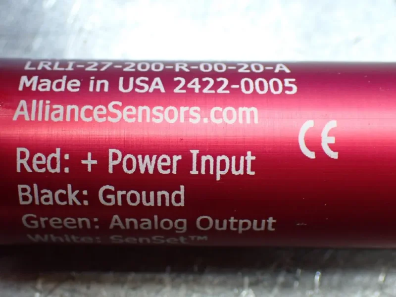 ALLIANCE SENSORS GROUP 2 LINEAR VARIABLE INDUCTIVE TRANSDUCER POSITION SENSORS  -  LRLI-27-200-R-00-20-A