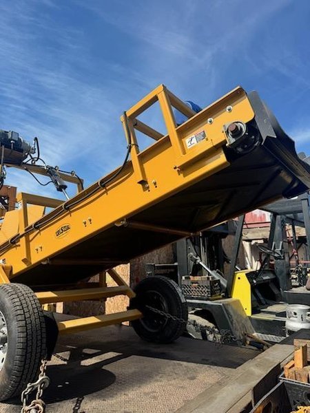 Logan RVP1410 Drive-Over Hopper Bottom Unloader Conveyor, 2024 – Portable Grain Truck Unloading System