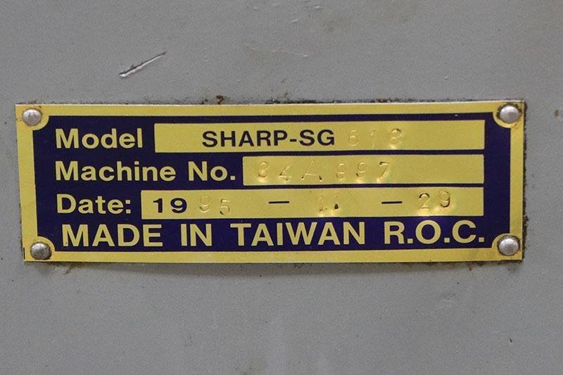 SHARP SG-618 HANDFEED SURFACE GRINDER, 6" X 18"