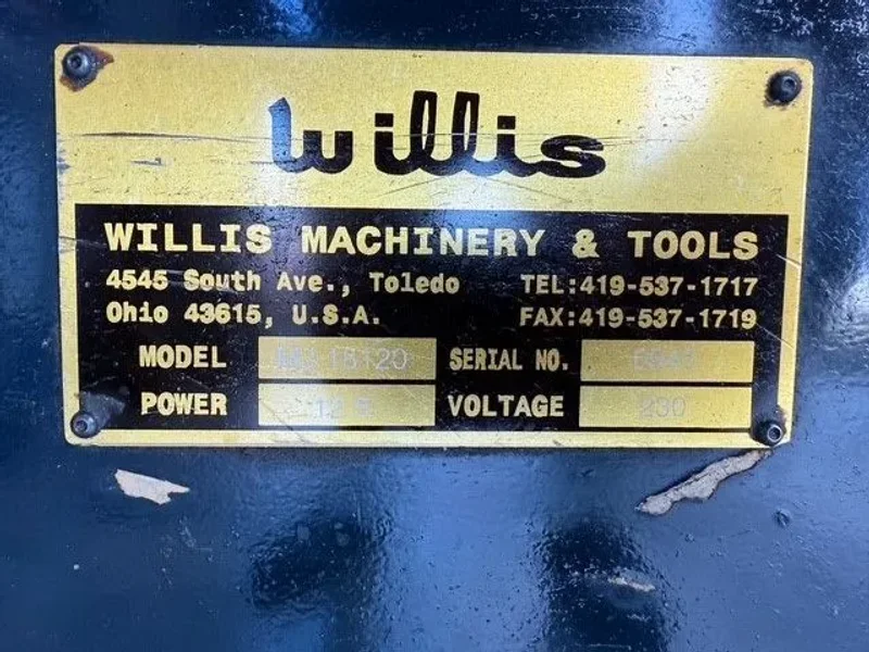 WILLIS 18120  18”/28” x 120”cc Gap Lathe #7505