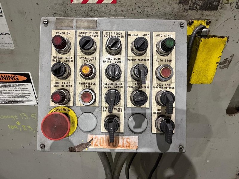 10,000 LB X 18" X .165" CHS SERVO FEEDLINE. STOCK #0773726