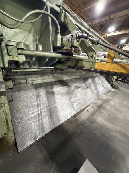 12' X 3/8" WYSONG MODEL #1238 MECHANICAL POWER SQUARING SHEAR : YOBRO #26002