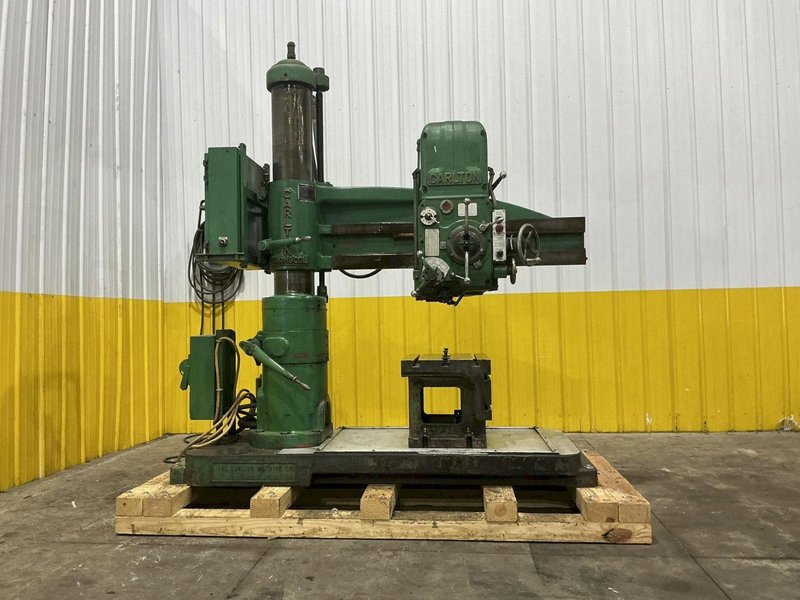 4' X 9' CARLTON MODEL #0A RADIAL ARM DRILL: YOBRO #25883