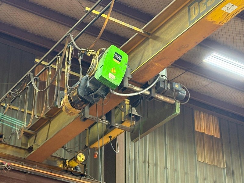 11.5 TON X 30' DESHAZO TOP RUNNING SINGLE GIRDER BRIDGE CRANE 2005 : YOBRO 25993