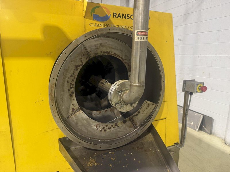 24" 2025 RANSOHOFF STAINLESS STEEL 3 STAGE GAS FIRED ROTARY DRUM PARTS WASHER: YOBRO #26058