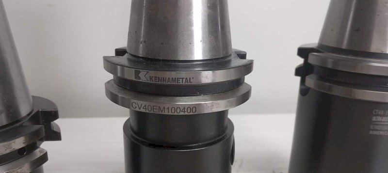 3x Cat 40 Tool Endmill Holders Weldon 1.25″ 0.75″  Kingston Kennametal Ultradex