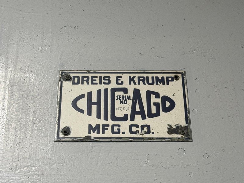 150 TON X 10' DRIES AND KRUMP CHICAGO MODEL #410-D MECHANICAL PRESS BRAKE: YOBRO #24980