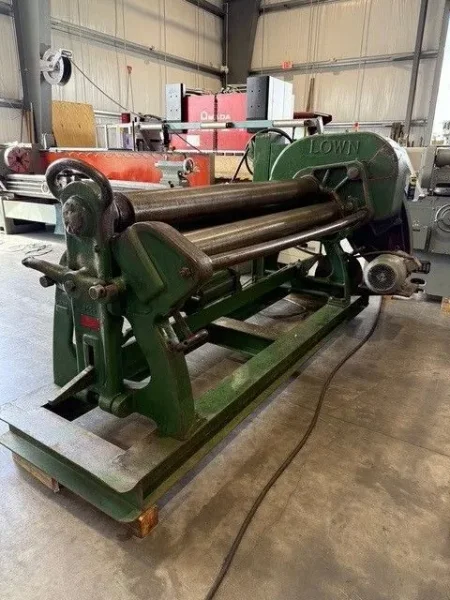 LOWN Model B700 6’ x ¼” Gauge Plate Bending Roll USA #7820