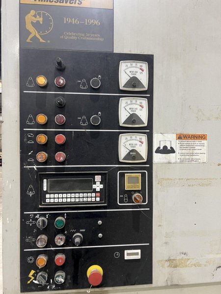 52&quot;  X 40 HP TIMESAVER MODEL #252-301C 3 HEAD BELT GRINDER SANDER, 1997: STOCK 20032