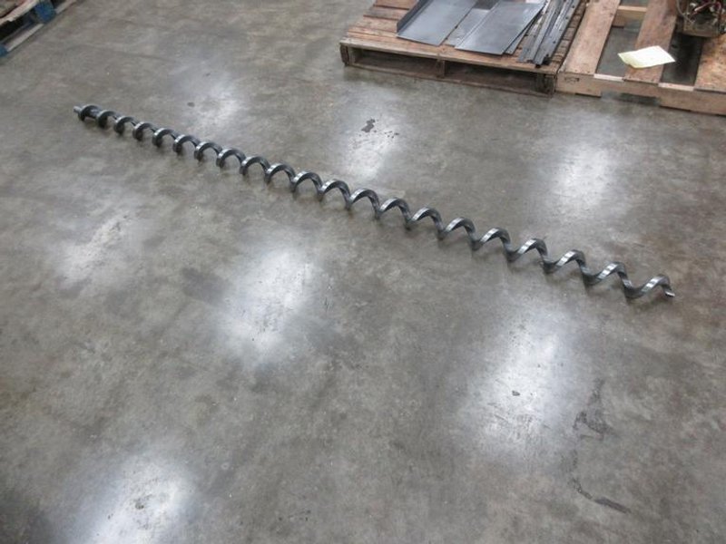 Used Haas VF-3 Chip Auger Screw, 108" x 3.75" Diameter with 1.5" OD Coupling End