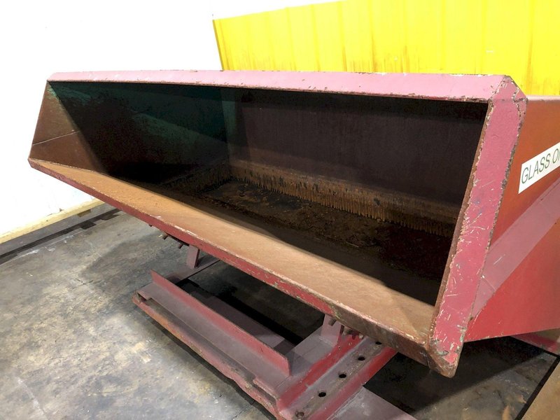 2 CU YD 56" x 84" x 24" ROURA STEEL DUMP HOPPER: STOCK 17491