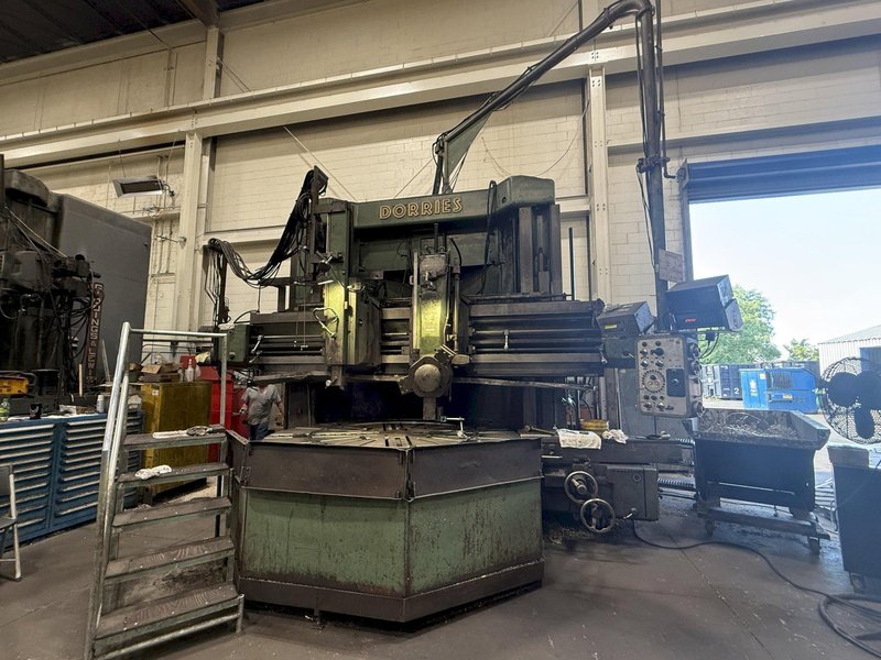 110&quot; DORRIES 3-HEAD VERTICAL TURRET LATHE VTL, 60&quot; PART HEIGHT: YOBRO #23904