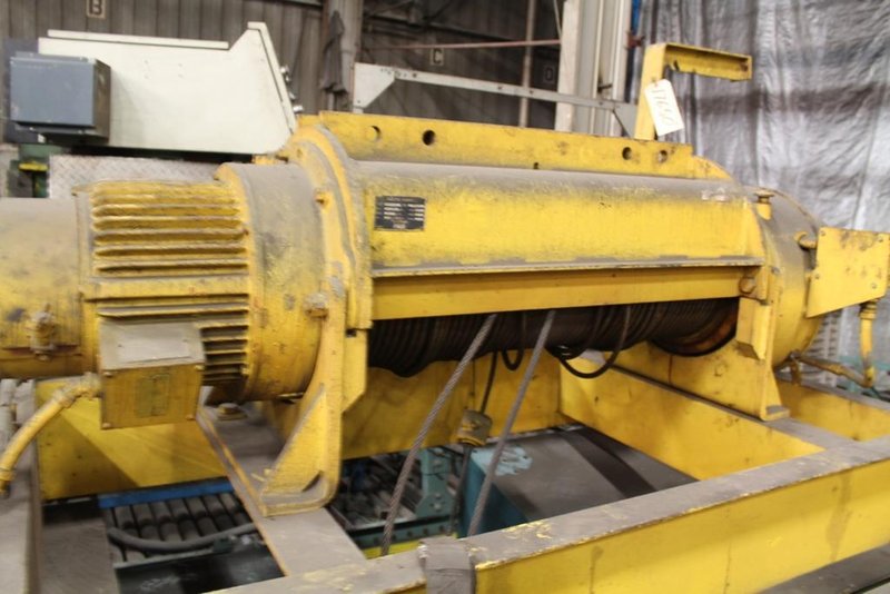 5 TON P &amp; H ELECTRIC HOIST WITH POWER TROLLY: STOCK #17650