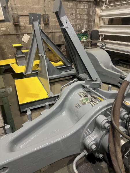 400 TON x 16' RODGERS MODEL #1F400 HYDRAULIC INCLINED FRAME HORIZONTAL WHEEL PRESS: STOCK #15558